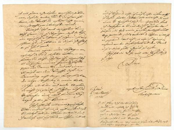 Eigenh. Brief mit U.