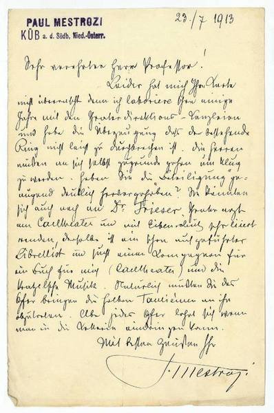 Eigenh. Brief mit U.