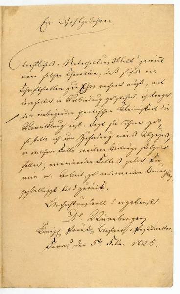 Eigenh. Brief mit U.