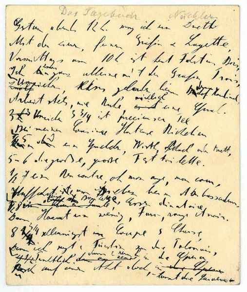 Eigenh. Manuskript mit U.