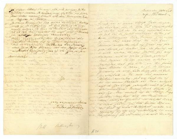 Eigenh. Brief mit U.