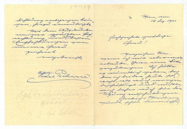 Eigenh. Brief mit U.