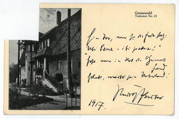 Eigenh. Albumblatt mit U.