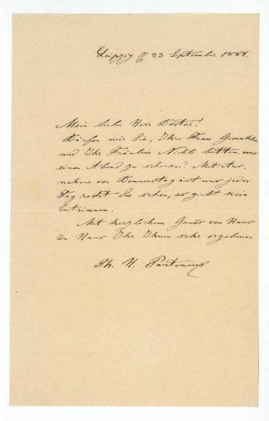Eigenh. Brief mit U.