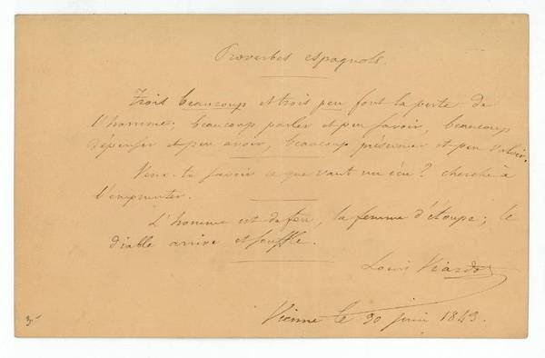 Eigenh. Albumblatt mit U. | Immagine principale