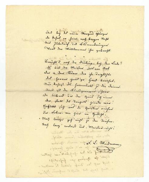 Eigenh. Manuskript mit U.