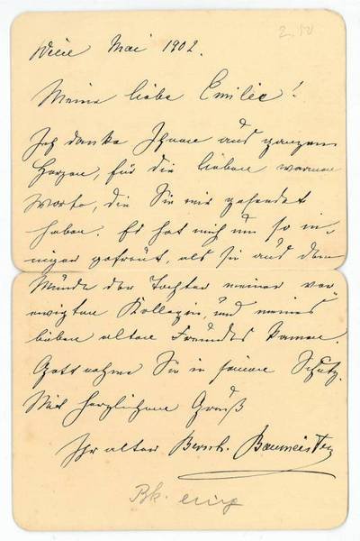 Eigenh. Brief mit U.