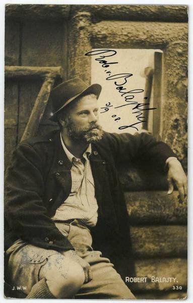 Portraitpostkarte mit eigenh. U.