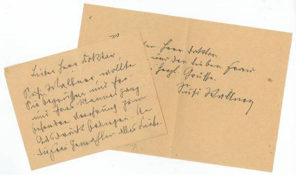 Eigenh. Brief mit U. und eigenh. Brief.