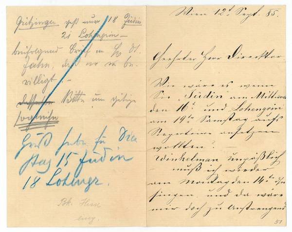 Eigenh. Brief mit U.