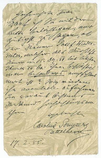 Eigenh. Brief mit U.