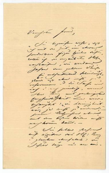 Eigenh. Brief mit U.