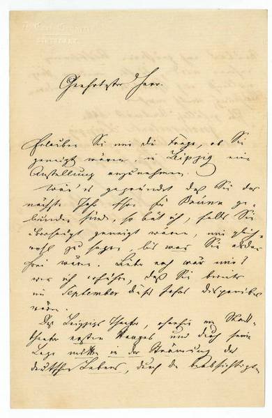 Eigenh. Brief mit U.