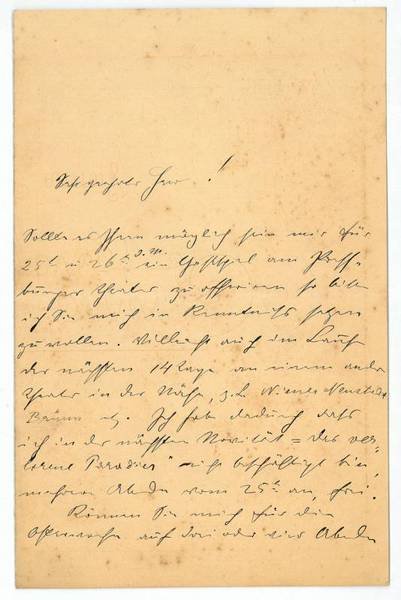 Eigenh. Brief mit U.