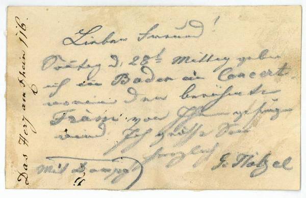 Eigenh. Brief mit U.