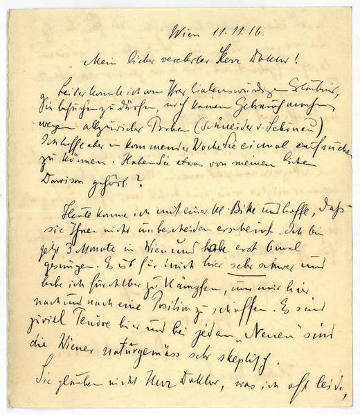 Eigenh. Brief mit U.