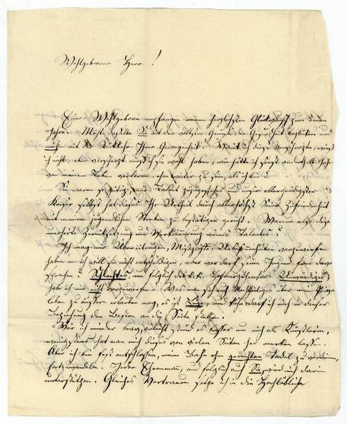 Eigenh. Brief mit U.