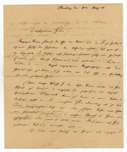 Eigenh. Brief mit U.