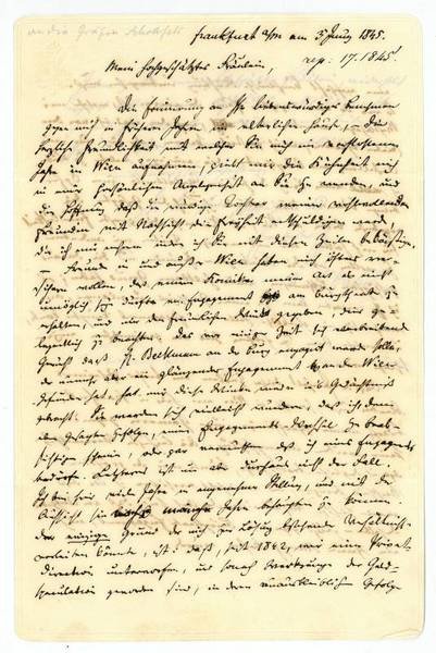 Eigenh. Brief mit U.