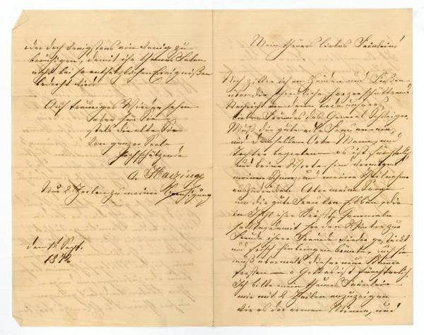 Eigenh. Brief mit U.