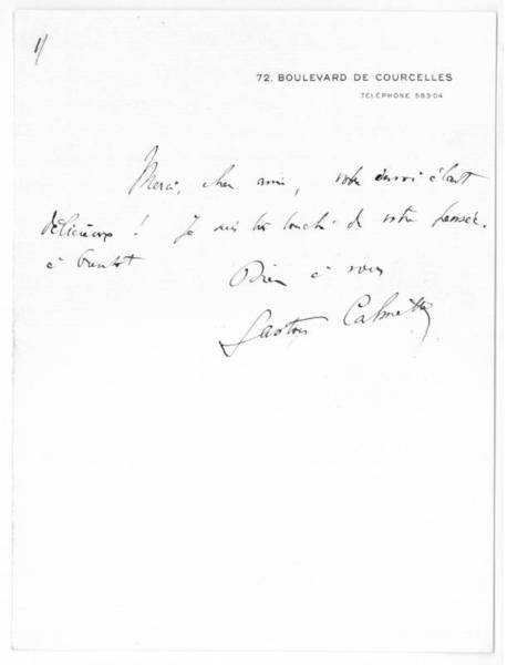 Eigenh. Brief mit U.