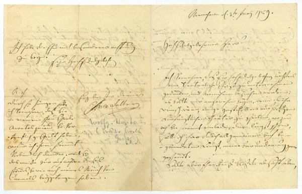 Eigenh. Brief mit U.