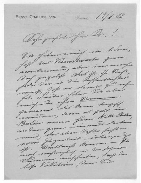 Eigenh. Brief mit U.