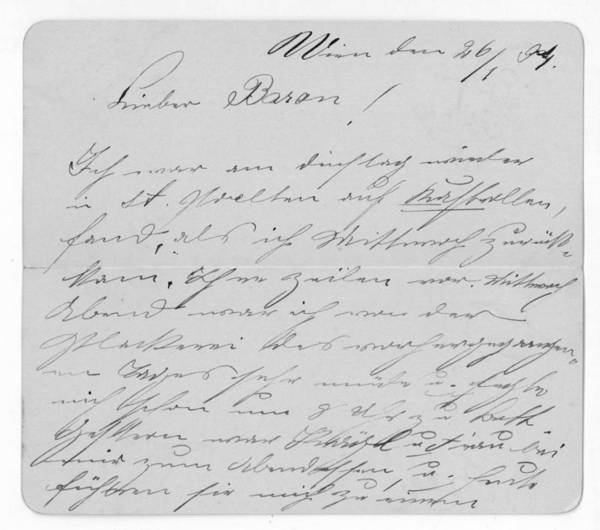 Eigenh. Brief mit U.