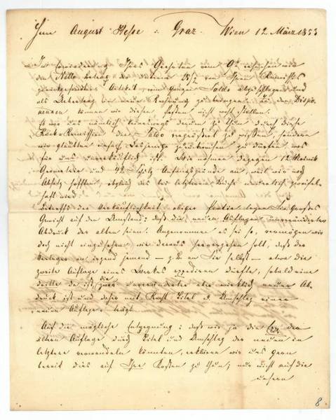 Brief mit eigenh. U.