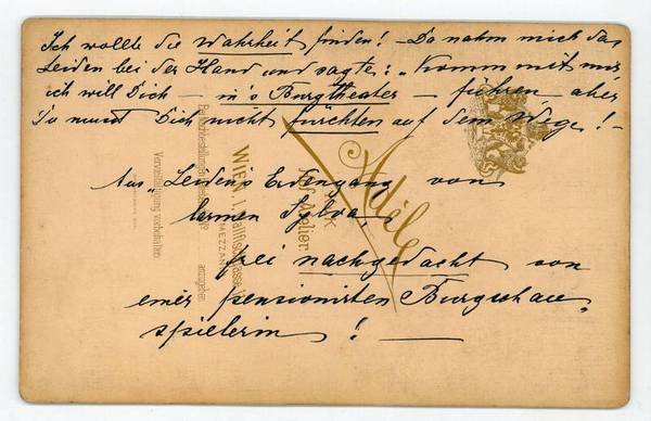 Portraitphotographie mit eigenh. Widmung und U.