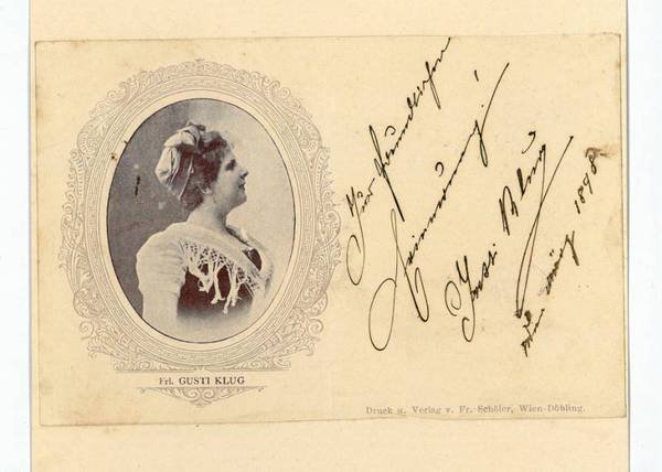 Portraitdruck mit eigenh. Widmung und U.