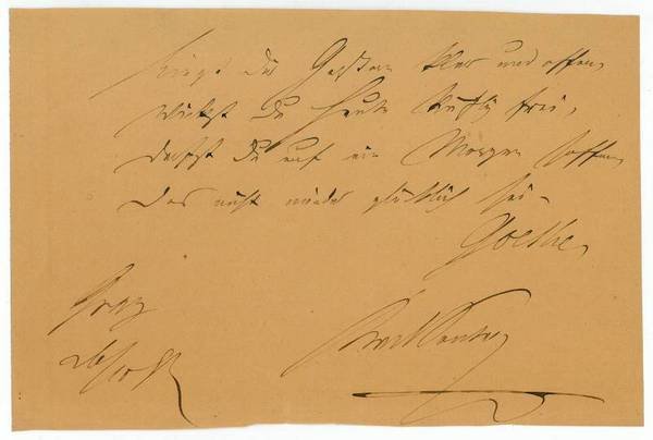 Eigenh. Widmung mit U.