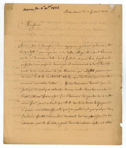 Eigenh. Brief mit U.