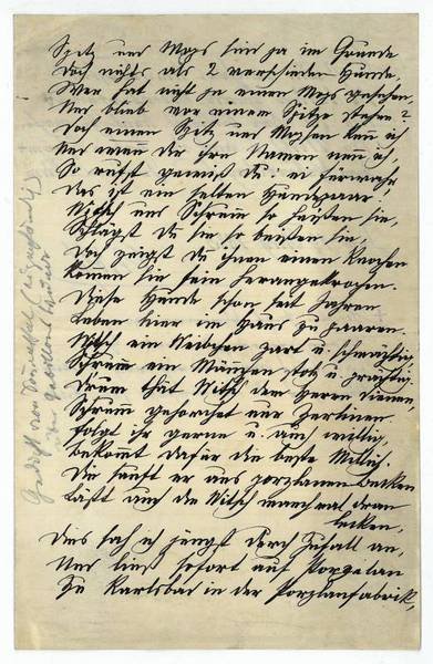 Eigenh. Schriftstück mit U.