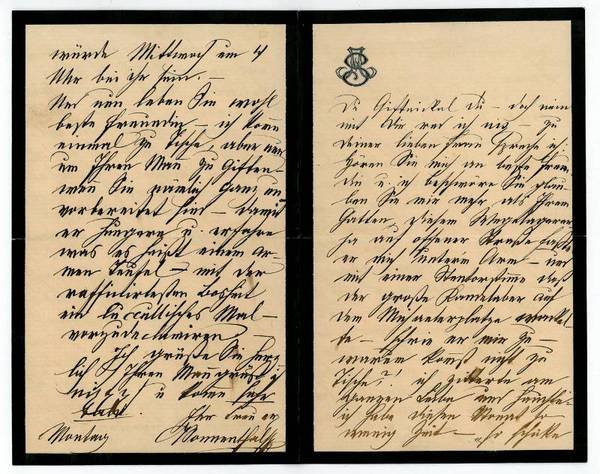 Eigenh. Brief mit U.