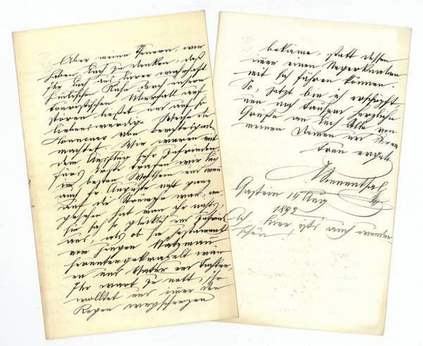 Eigenh. Brief mit U.