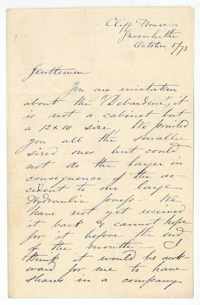 Eigenh. Brief mit U.