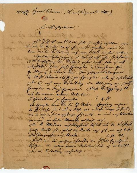 Eigenh. Brief mit U.