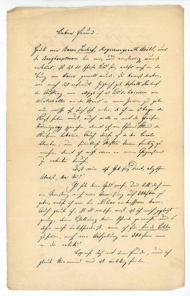 Eigenh. Brief mit U.