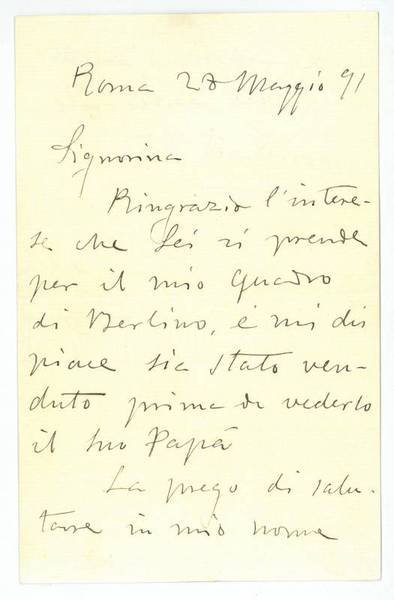 Eigenh. Brief mit U.