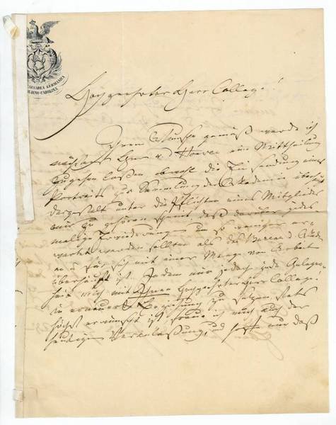 Eigenh. Brief mit U.