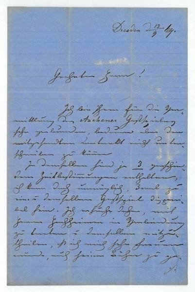 Eigenh. Brief mit U.