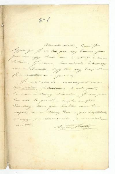 Eigenh. Brief mit U.