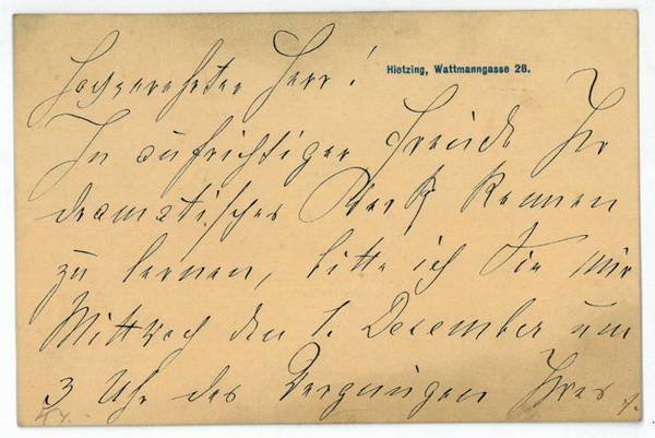 Eigenh. Brief mit U.