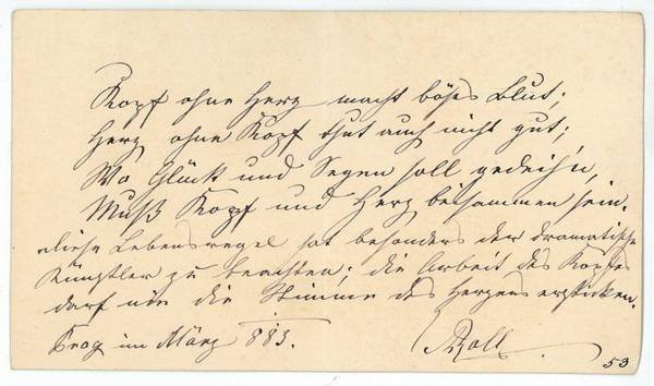 Eigenh. Widmung mit U.