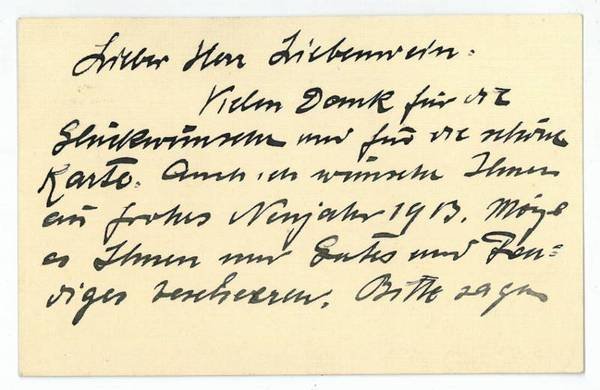 Eigenh. Brief mit U.