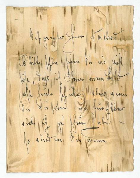 Eigenh. Brief mit U.