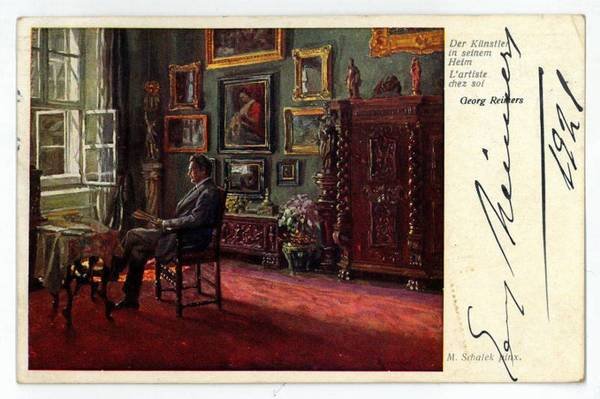 Eigenh. Bildpostkarte mit U.