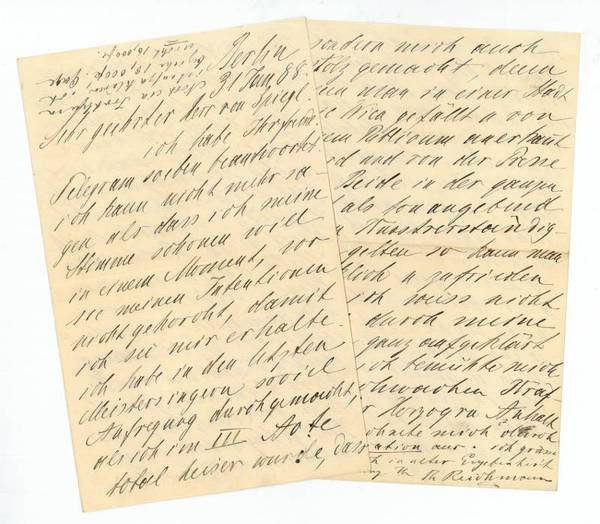 Eigenh. Brief mit U.