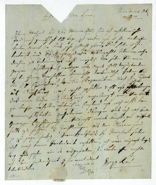 Eigenh. Brief mit U.